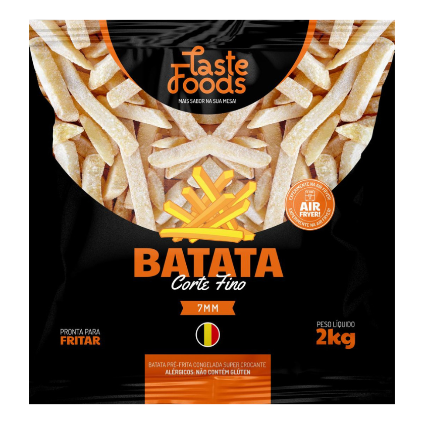BATATA CONGELADA 7MM TASTE FOODS 2KG