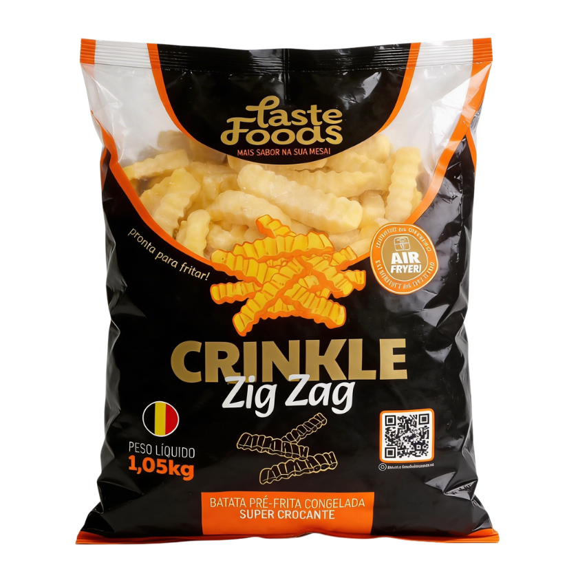 BATATA CONGELADA CRINKLE TASTE 1,05 KG