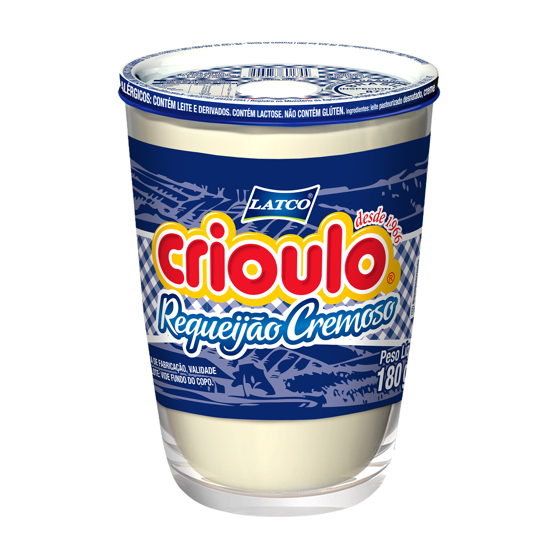 REQUEIJÃO CREMOSO CRIOULO 180G VIDRO | Himalaia