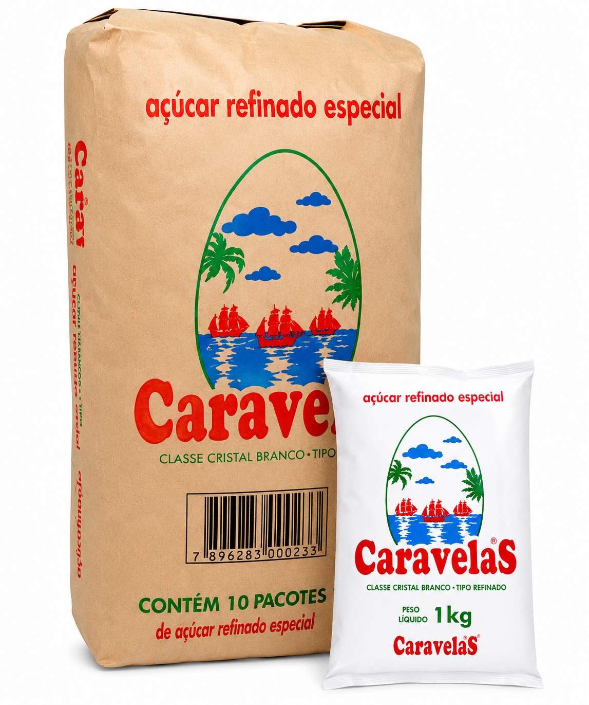 ACUÇAR REFINADO CARAVELAS 10X1KG