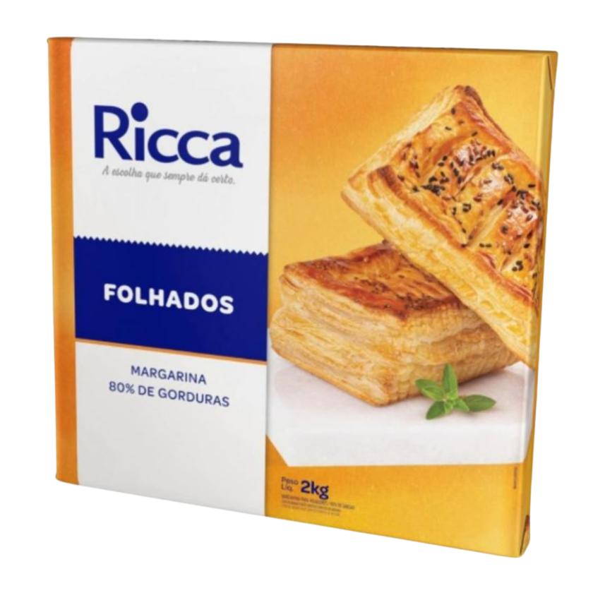 MARG.FOLHADA RICCA PLACA 80% LIP.2 KG