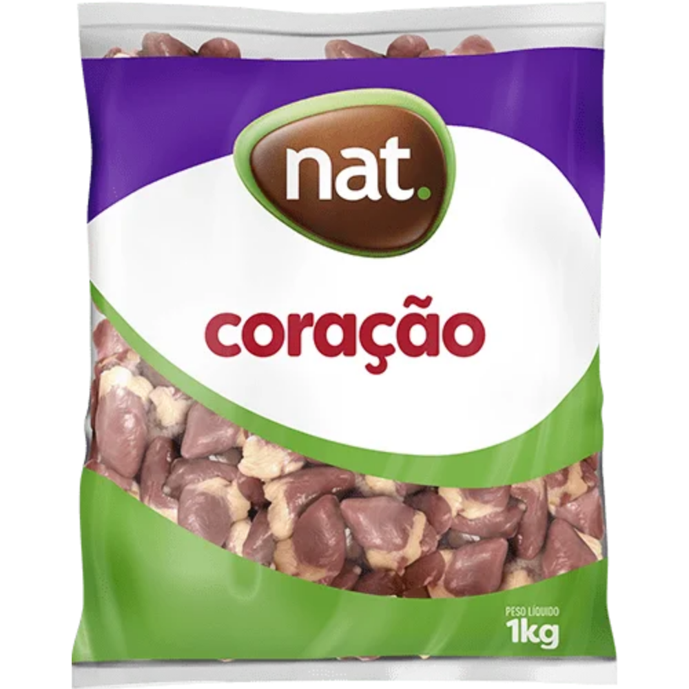 CORAÇÃO FRANGO CONGELADO NAT 1KG