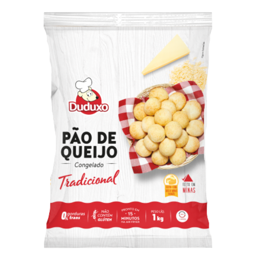 PÃO DE QUEIJO CONGELADO TRADICIONAL DUDUXO 40X25G