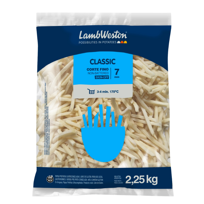 BATATA CONGELADA 7MM LAMB WESTON 2,25KG