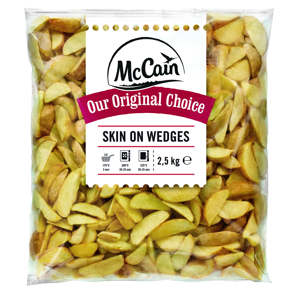 BATATA CONGELADA RUSTICA WEDGES MCCAIN 2,5 KG