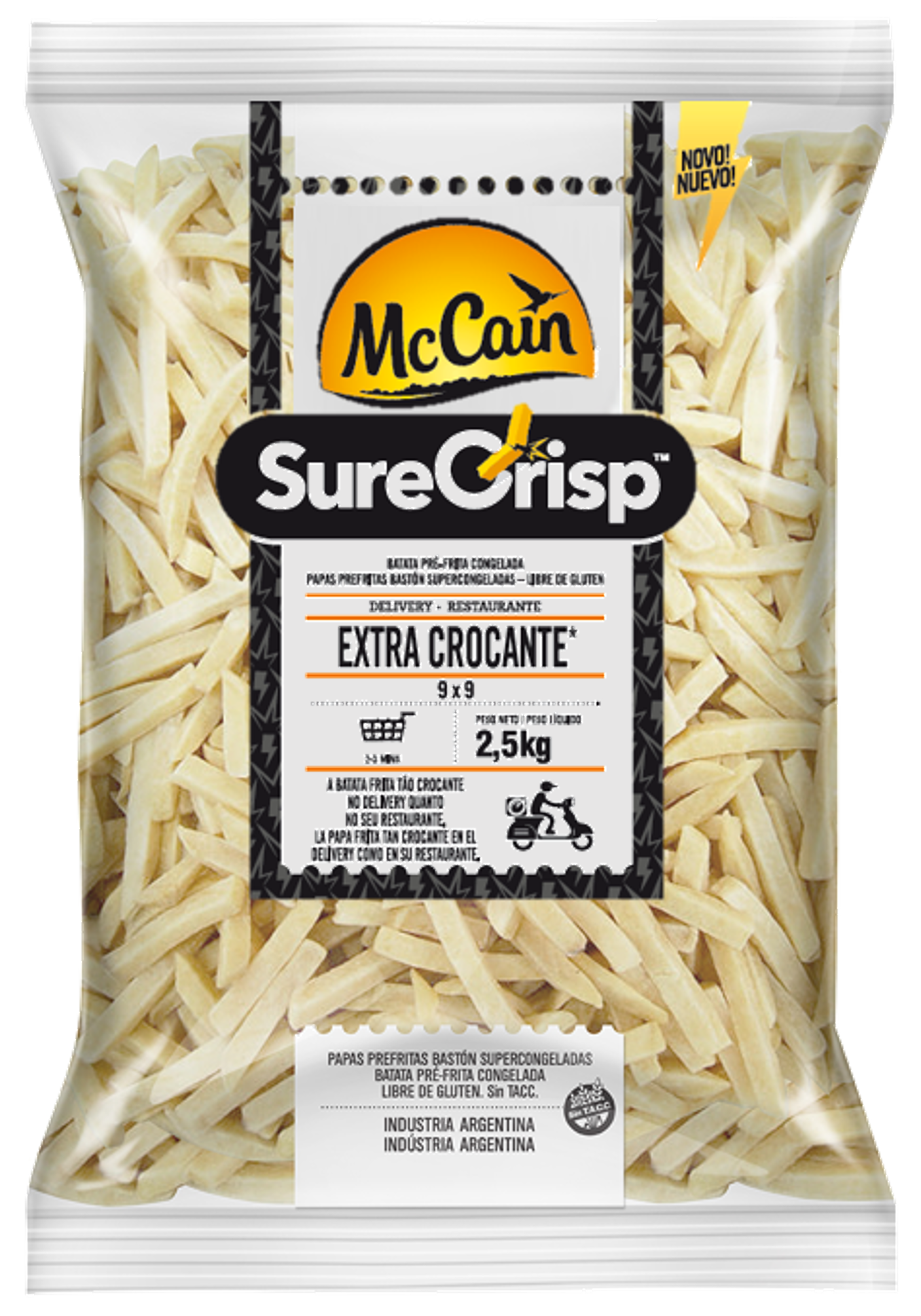 BATATA CONGELADA 9MM SURECRISP MCCAIN 2,5KG