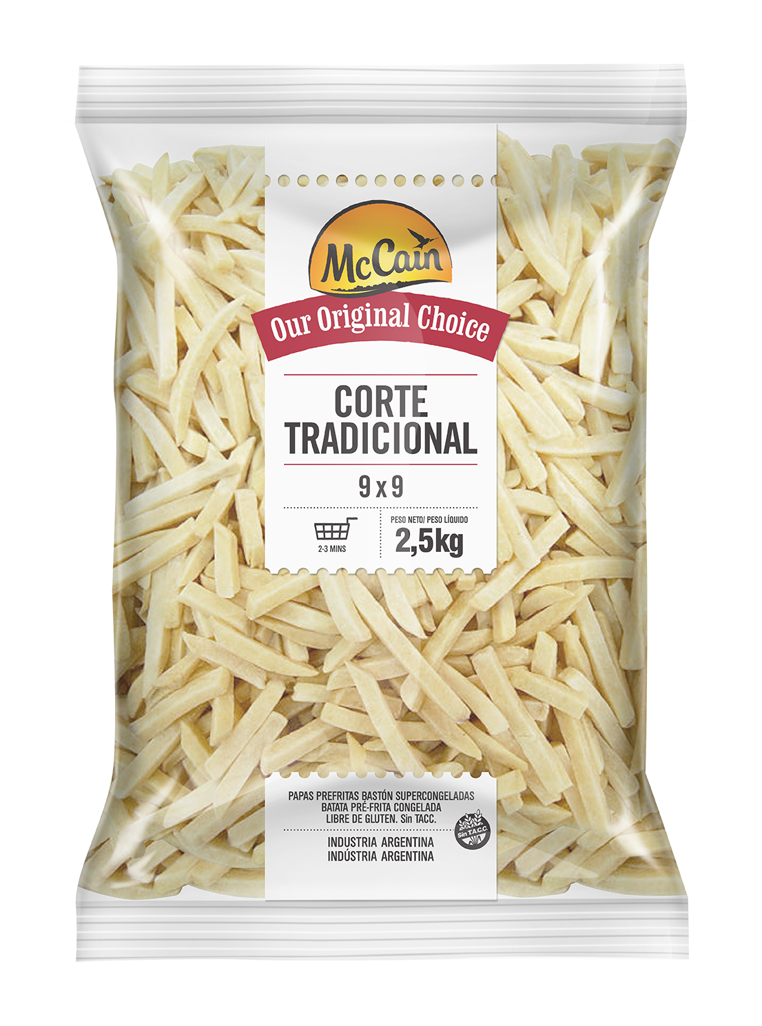 BATATA CONGELADA 9MM MCCAIN 2,5KG