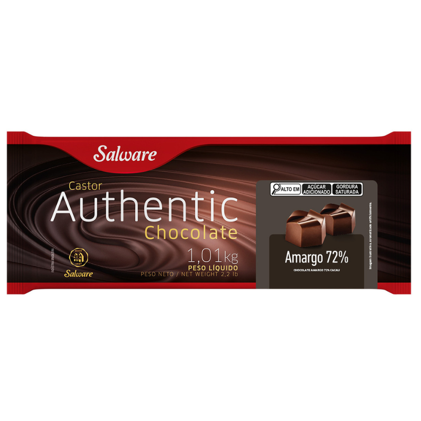 CHOCOLATE SALWARE AUTHENTIC 1/2 AMARGO 72% 1,01 KG