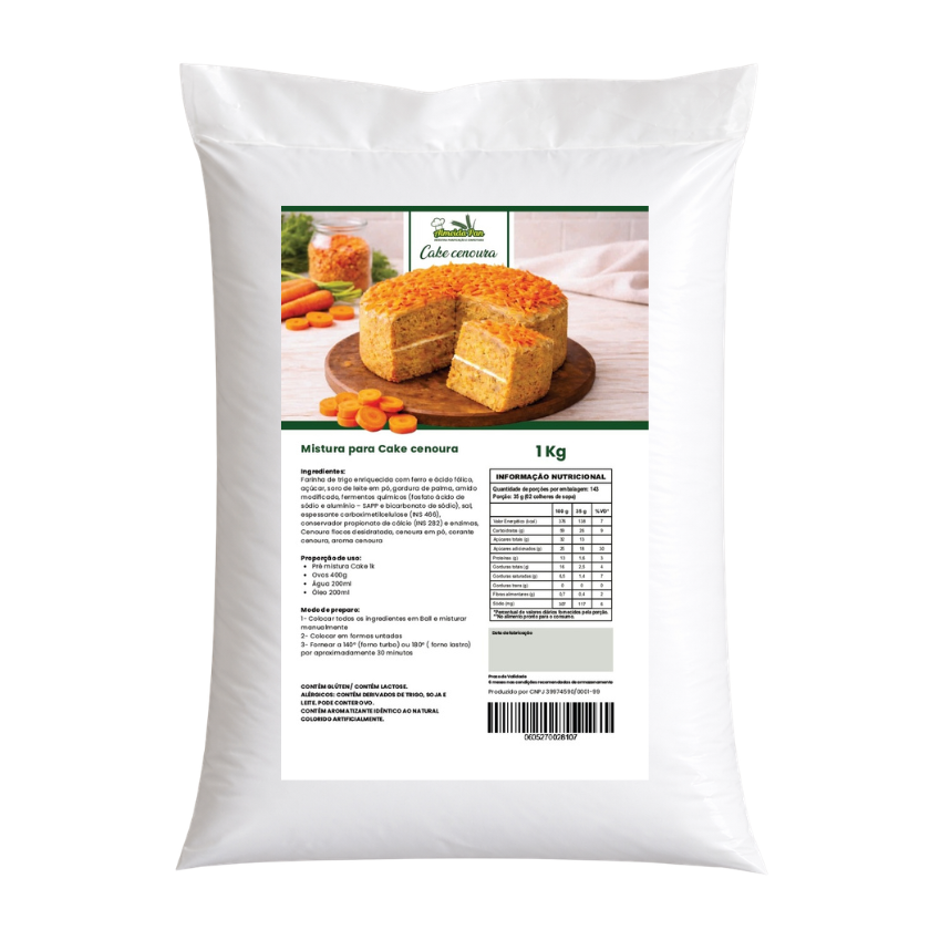 MISTURA PARA BOLO (CAKE) CENOURA ALMEIDAPAN 1 KG