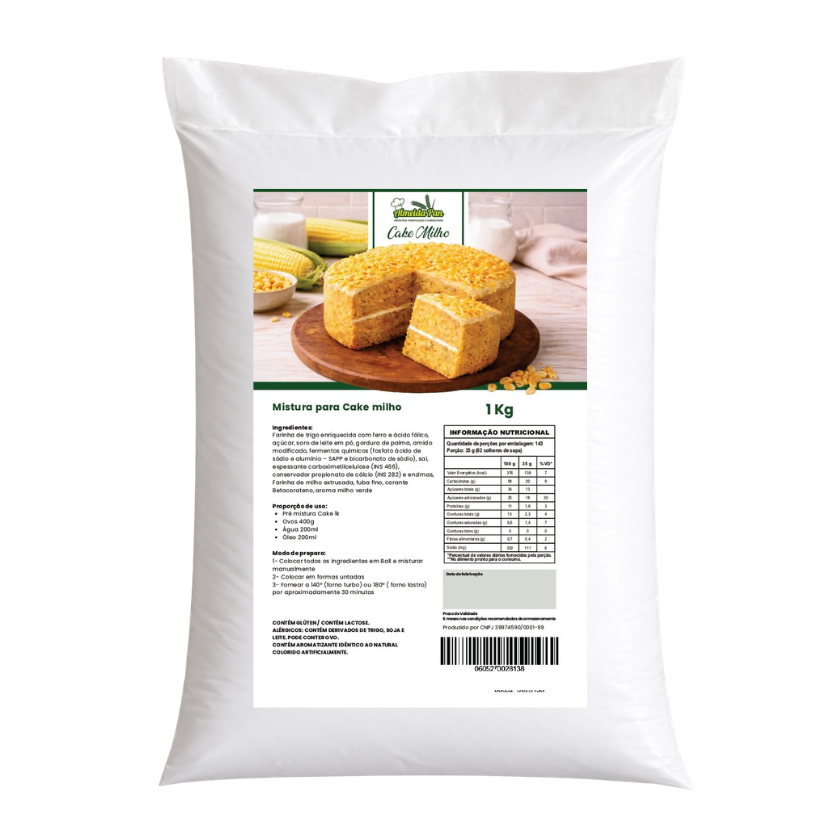 MISTURA PARA BOLO (CAKE) MILHO ALMEIDAPAN 1 KG