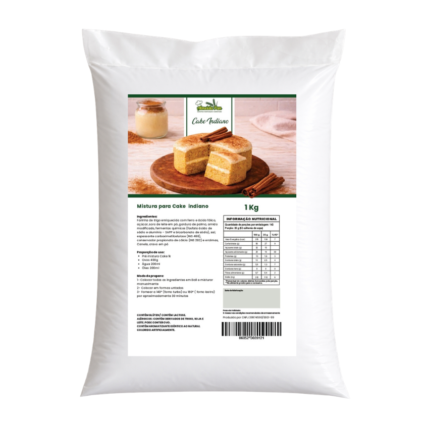 MISTURA PARA BOLO (CAKE) INDIANO ALMEIDAPAN 1 KG