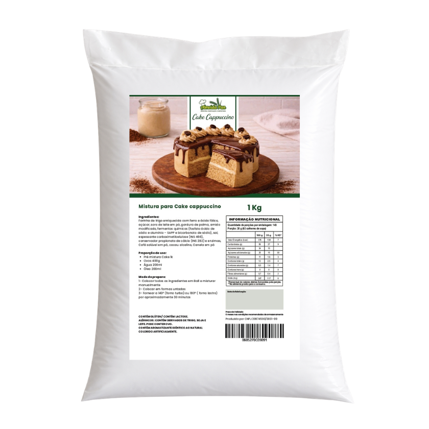 MISTURA PARA BOLO (CAKE) CAPPUCCINO ALMEIDAPAN 1 KG
