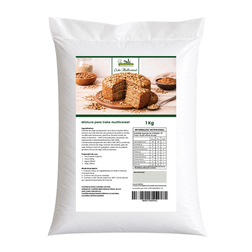 MISTURA PARA BOLO (CAKE) MULTICEREAIS ALMEIDAPAN 1 KG