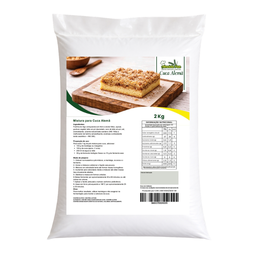 MISTURA PARA CUCA ALEMA ALMEIDAPAN 2 KG