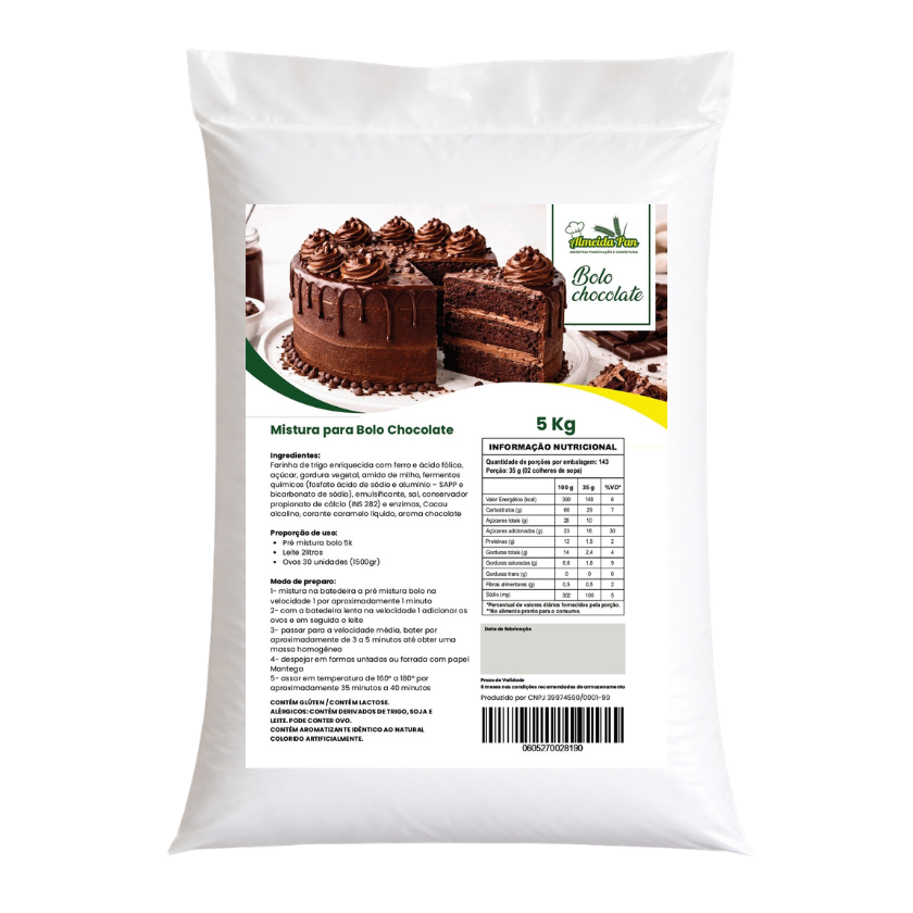 MISTURA PARA BOLO CHOCOLATE ALMEIDAPAN 5 KG