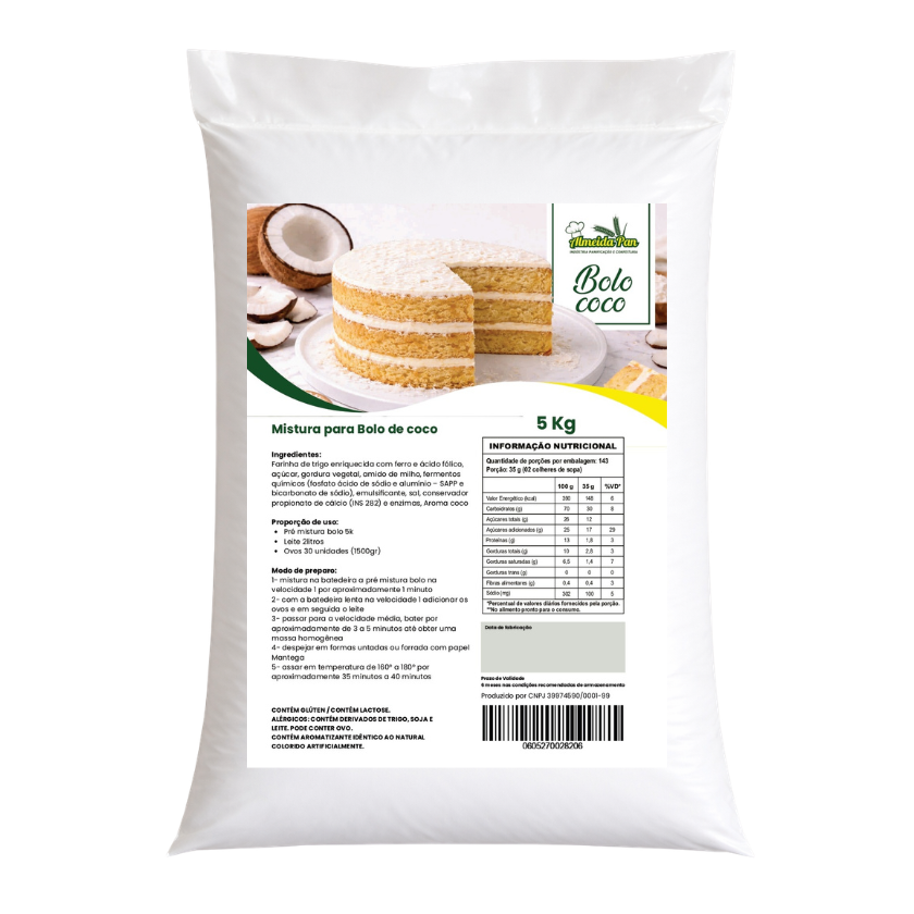 MISTURA PARA BOLO COCO ALMEIDAPAN 5 KG