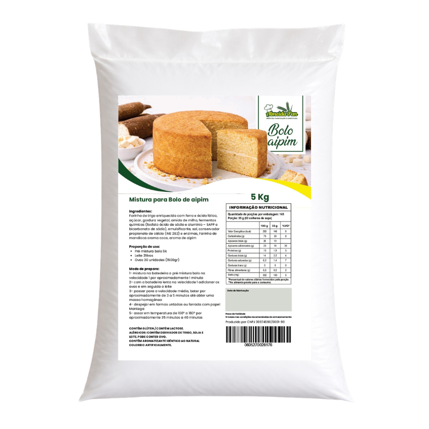 MISTURA PARA BOLO AIPIM ALMEIDAPAN 5 KG