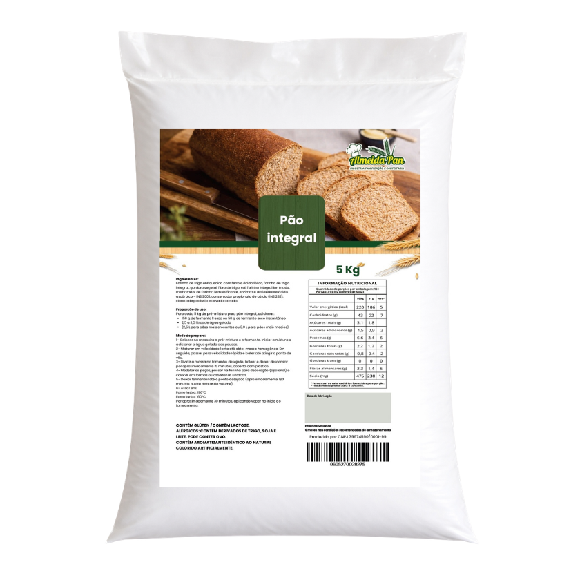MISTURA PARA PÃO INTEGRAL ALMEIDAPAN 5 KG
