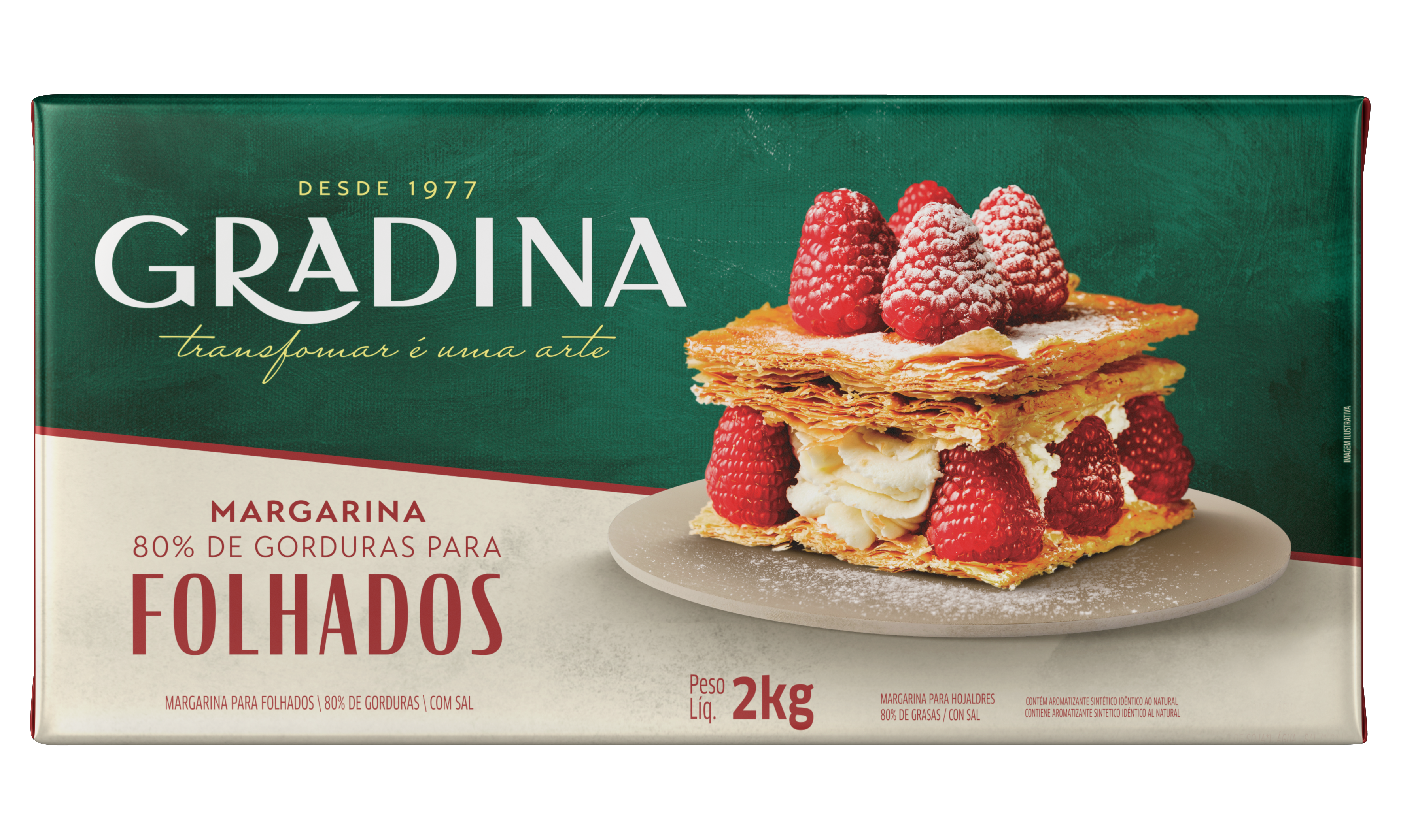 MARGARINA FOLHADA GRADINA 2 kg