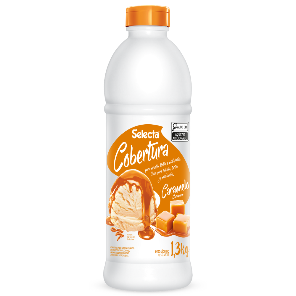 COBERTURA PARA SORVETE CARAMELO SELECTA 1,3 KG