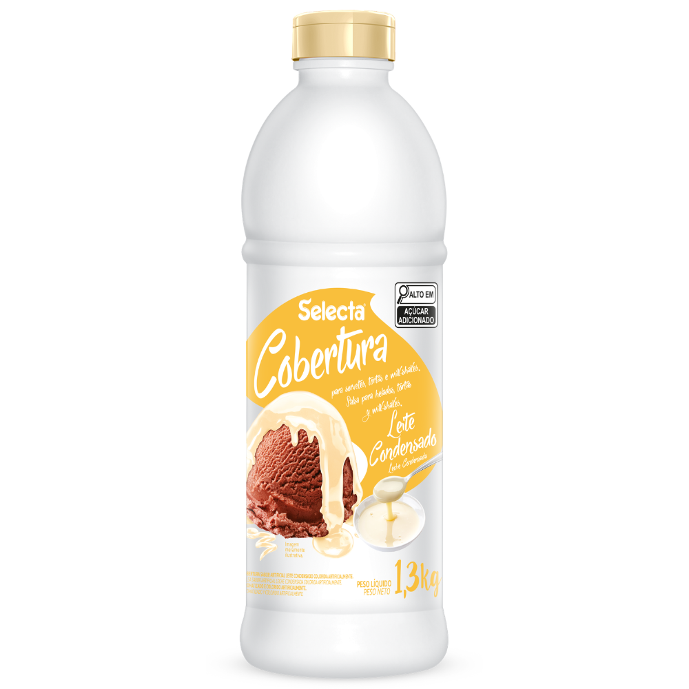 COBERTURA PARA SORVETE LEITE CONDENSADO SELECTA 1,3 KG
