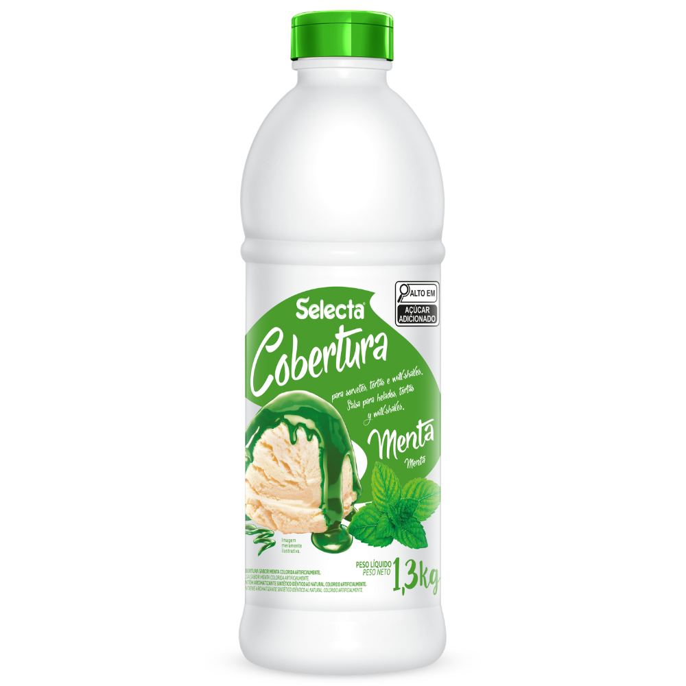 COBERTURA PARA SORVETE MENTA SELECTA 1,3 KG