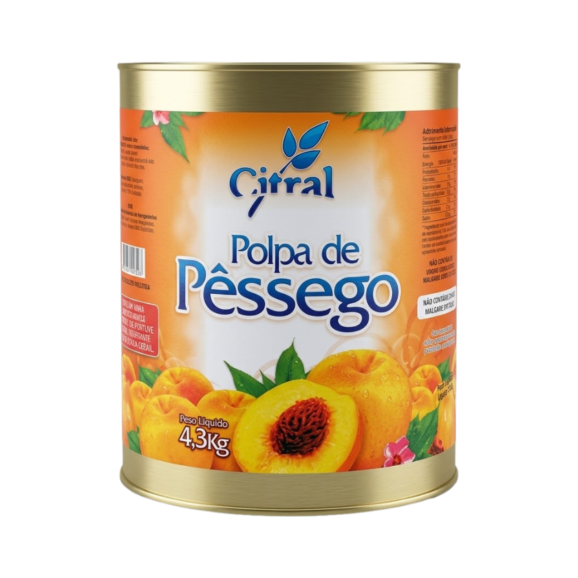 POLPA DE PESSÊGO CITRAL 4,3 KG