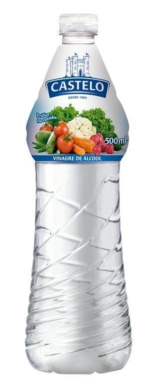VINAGRE DE ÁLCOOL CASTELO 500 ML PET