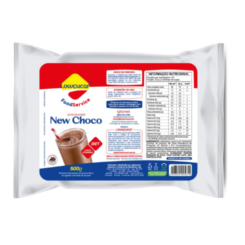 ACHOC.EM PO LOWCUCAR NEWCHOC DIET 500G