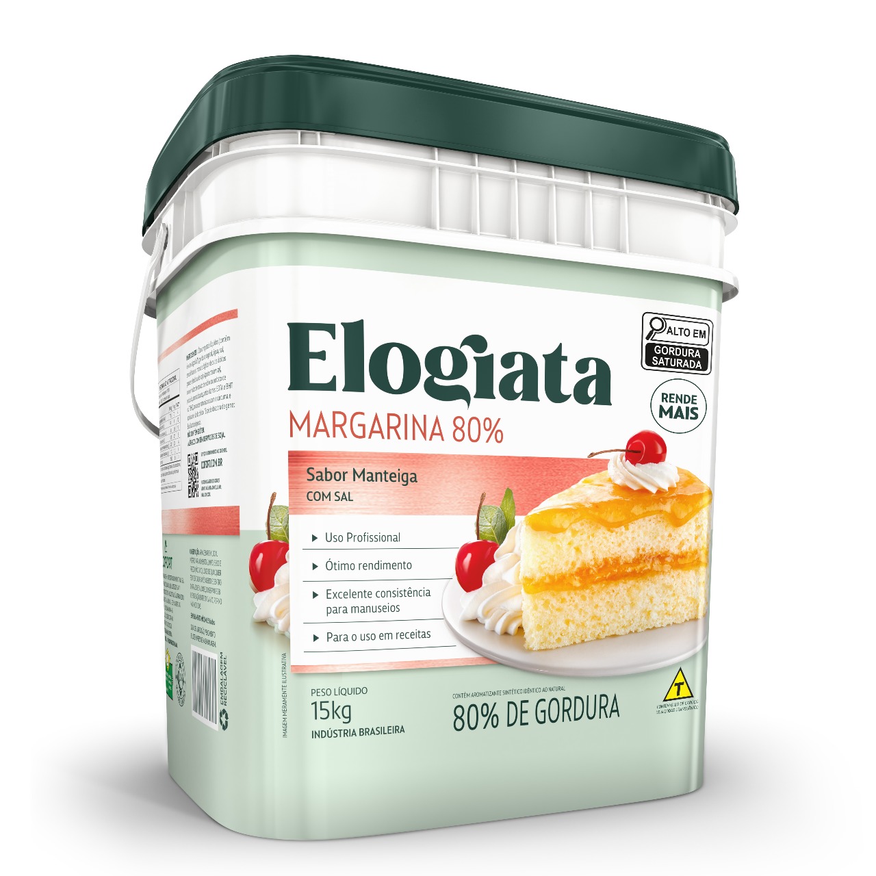 MARGARINA ELOGIATA C/S 80% GORD.15KG BD
