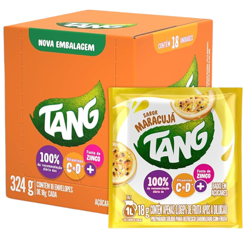 REFRESCO PÓ TANG MARACUJÁ 18X18 G