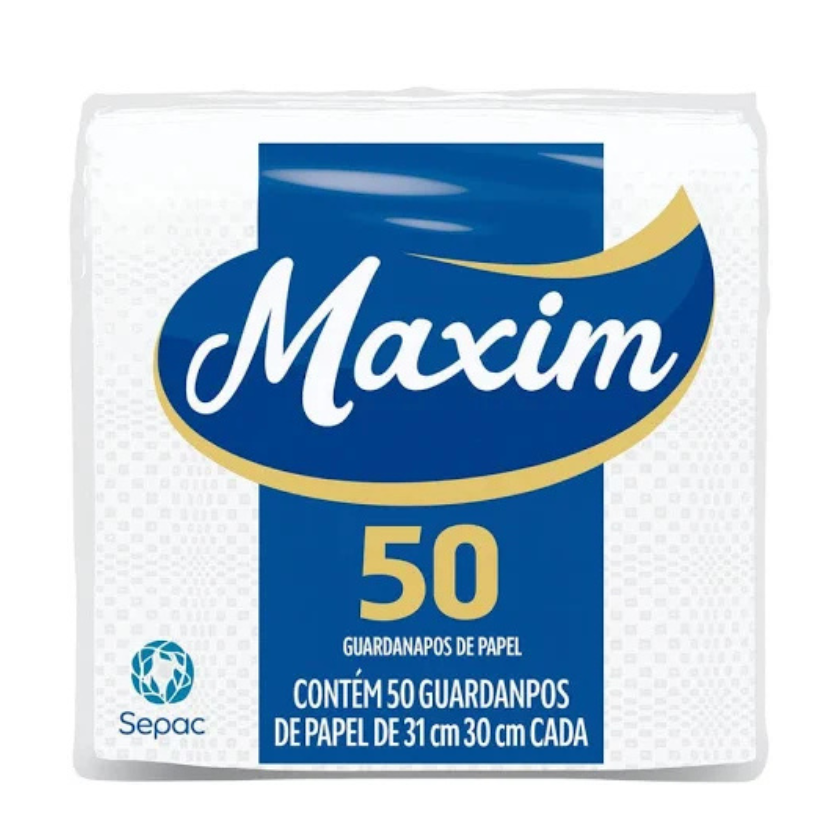 GUARDANAPO MAXIM 31X30 CM 50UN