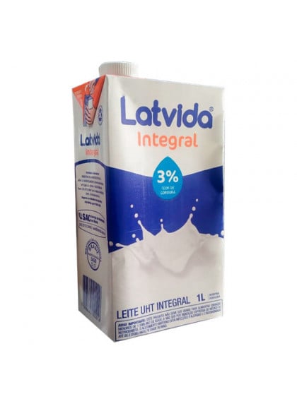 LEITE UHT LATVIDA INTEGRAL 12X1 LT