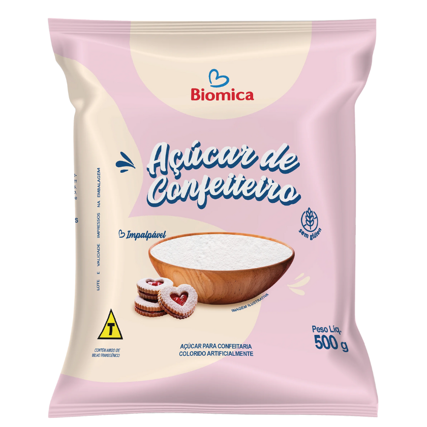AÇÚCAR CONFEITEIRO BIOMICA 500 G