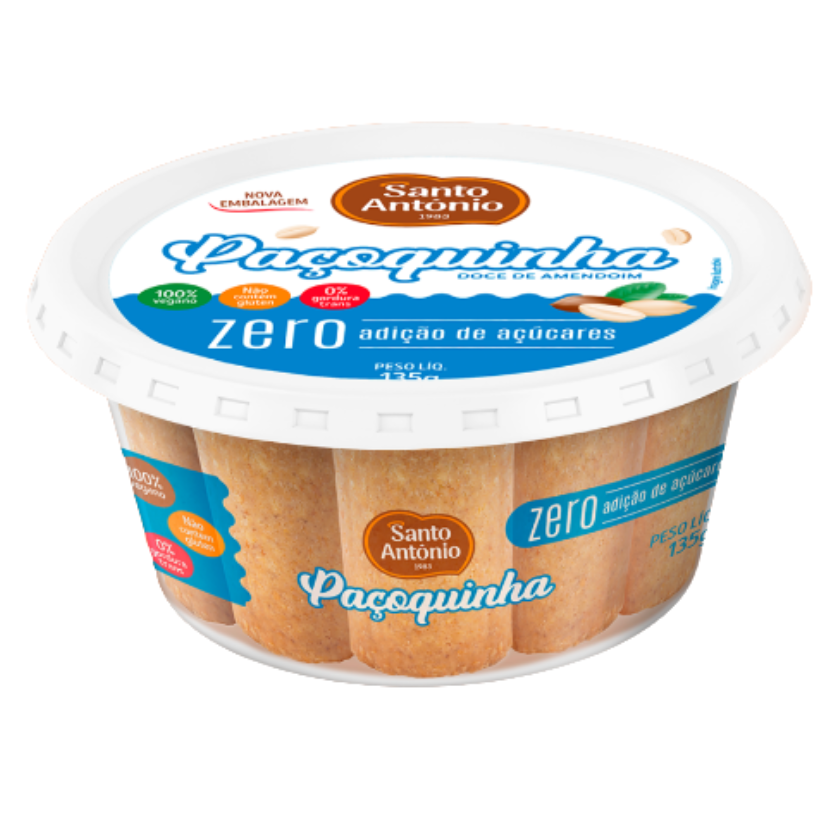 PAÇOCA ROLHA ZERO SANTO ANTÔNIO 9X15G POTE