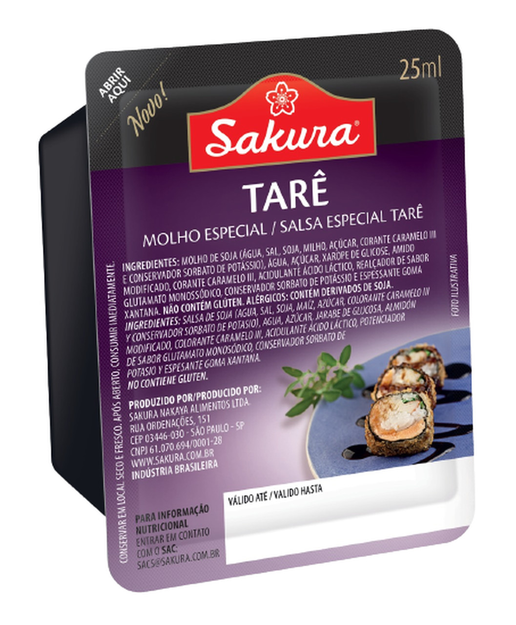 BLISTER MOLHO TARE SAKURA 72X25 ML