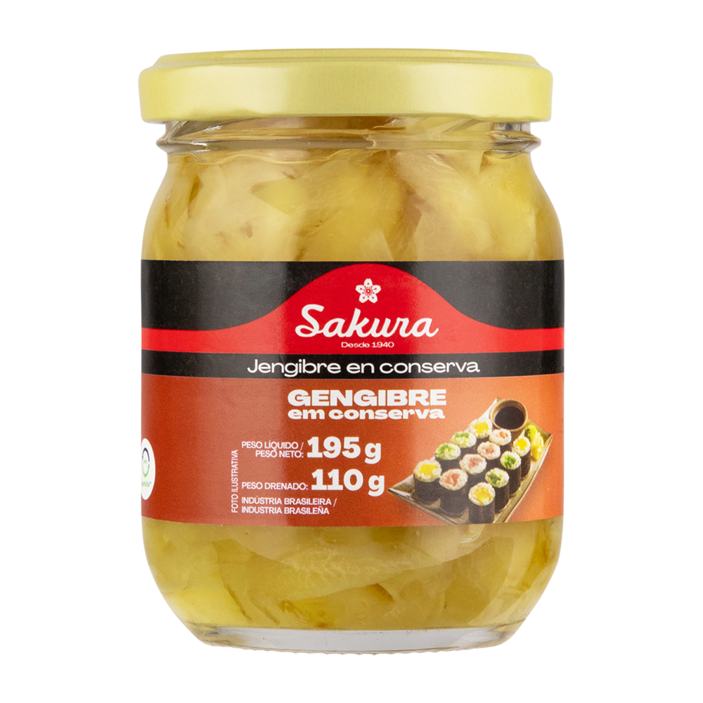 GENGIBRE EM CONSERVA SAKURA 110 G