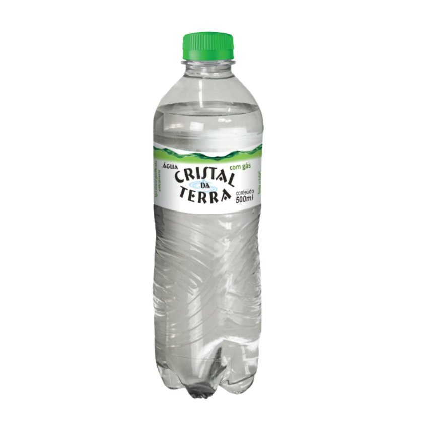 ÁGUA MINERAL COM GÁS CRISTAL DA TERRA 12X500 ML