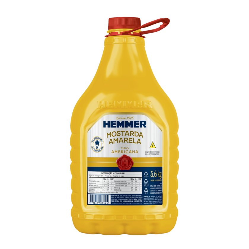 MOSTARDA AMARELA HEMMER 3,6 KG