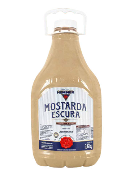 MOSTARDA ESCURA HEMMER 3,6 KG